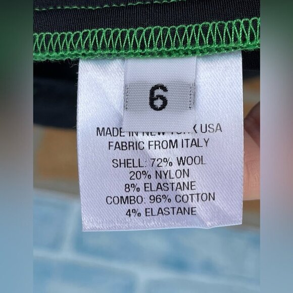 AREA NYC CROPPED CREASE-FRONT TROUSERS size 6 - Picture 10 of 12